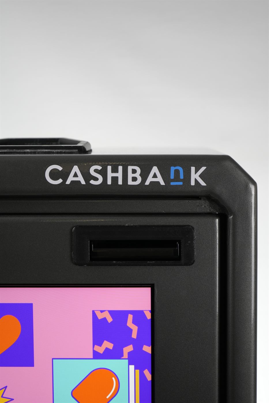 Detalle del CashBank con la pantalla activa durante el cobro